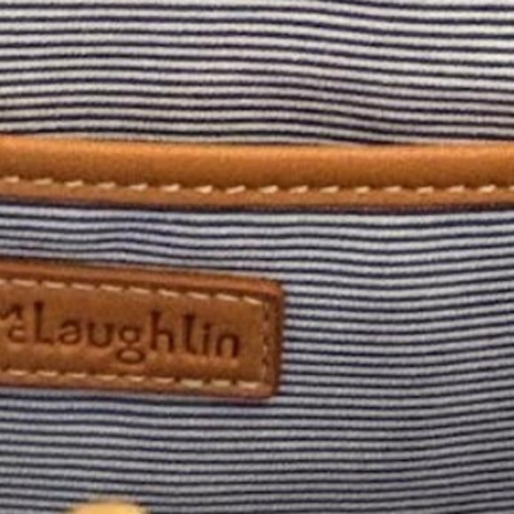 J. McLaughlin Wicker Handbag w/Bamboo Handle - Picture 4 of 4